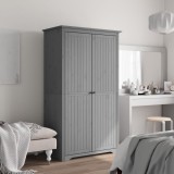 vidaXL Șifonier &quot;BODO&quot;, gri, 99x53,5x173 cm, lemn masiv de pin
