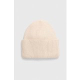 Answear Lab caciula culoarea bej, din tricot gros