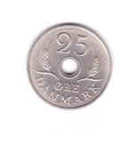 Moneda Danemarca 25 ore 1967, stare foarte buna, curata