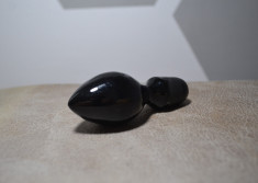 Dop din cristal negru pentru carafa, dop recipient cristal #9 foto