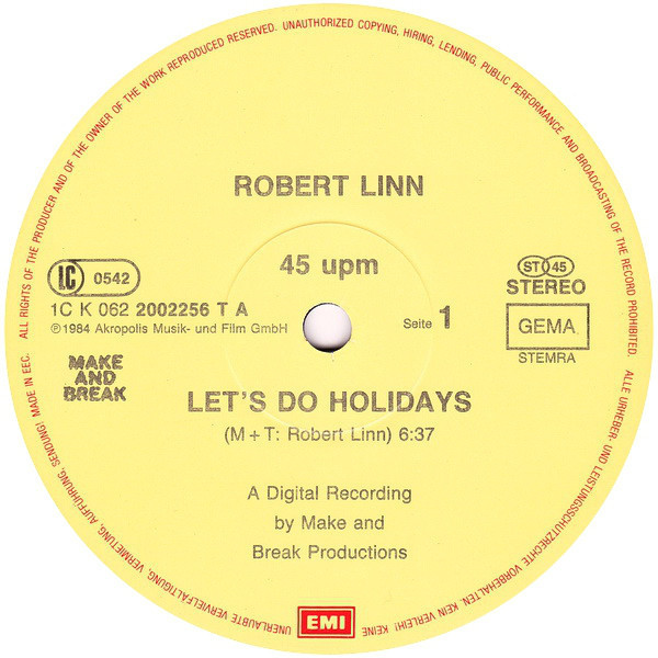Robert Linn - Let's Do Holidays (Vinyl)