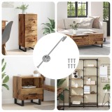 vidaXL Strut de gaz 12 pcs Argintiu 190 mm Fier 864625