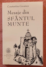 Mesaje din Sfantul Munte. Editura Evanghelismos, 2019 - Constantine Cavarnos