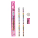 Set școlar Fete, Cupcake Donut, 5 Piese, Culoare Roz