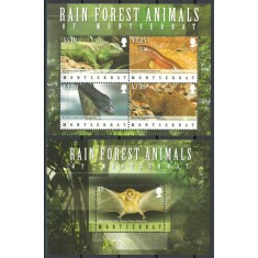 Montserrat 2009 Mi 1476/79 + bl 129 MNH - Animale din padurea tropicala