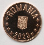 5 BANI 2023 DIN SET DE MONETARIE . PROOF.