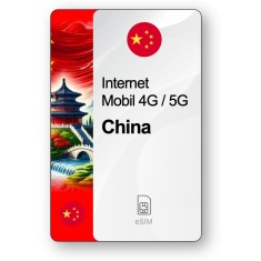 eSIM Internet China, valabil 7 zile, trafic 1 GB, Standard