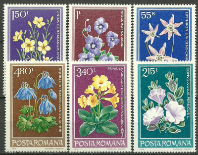 1979 - Flori protejate, serie neuzata foto