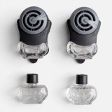 Odorizant pentru grila de ventilatie auto, cu rezerve, aroma Black Ice, CMCLASS