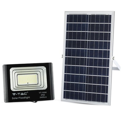 Reflector led 35w 6000k cu incarcare solara foto
