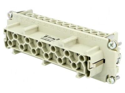 Conector HDC Inserturi Contact Mamă 24 PIN 24 PE foto