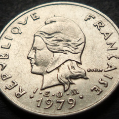 Moneda exotica 10 FRANCI - POLYNESIE / POLINEZIA FRANCEZA, anul 1979 * cod 4950