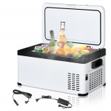 Frigider Portabil Outsunny, Compresor Electric 20L cu Maner si Ecran LCD | Aosom Romania