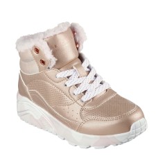 Ghete fete Skechers Uno Lite camo dazzle, gold-pink, 27