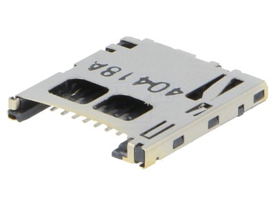 Conector pentru carduri microSD push-push SMT foto