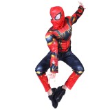 Cumpara ieftin Costum Iron Spider-Man Copii, IdeallStore&reg;, Marime L (7-9 Ani), Rosu - Combinezon cu Masca, Petrecere Aniversare