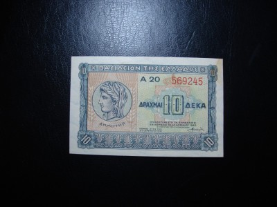 GRECIA10 DRAHME 1940 UNC - foto
