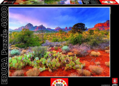 PUZZLE EDUCA 4000 piese Twilight in The Red Rock Arizona USA foto