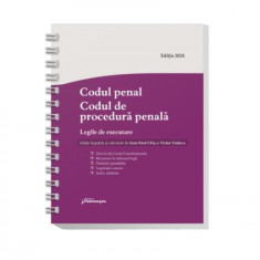 Codul penal. Codul de procedură penală. Legile de executare - Hardcover - Ioan-Paul Chiș, Victor Văduva - Hamangiu