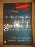 Teoria si practica analizei gramaticale- G. G. Neamtu