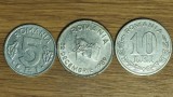 Romania - set de colectie post revolutie - 5 lei 1995 +10 +10 lei 1992 &amp; 1995 ambele variante - superbe !
