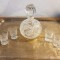 SERVICIU DIN CRISTAL DE BOEMIA PENTRU SERVIT LICHIOR-DECANTOR+6 PAHARE-CEHOSLOVACIA ANII 70
