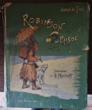 Robinson Crusoe, Daniel Defoe, Henri Laurens, 1928, Franceza, Ilustratii, Carte Veche, Coperta Cartonata