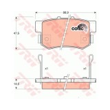 Placute frana TRW GDB774, Spate