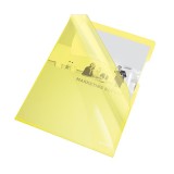 Mapa de protectie, A4, cristal, 150 microni, galben, 25 buc/set, Esselte