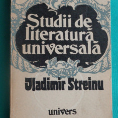 Vladimir Streinu – Studii de literatura universala