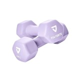 Cumpara ieftin Set 2 gantere VIA FORTIS, 2x4 Kg, premium, din fonta cu invelis din neopren, resigilat