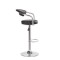 Scaune bar (set) Saturn, cromat, piele eco, negru