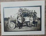 Militari romani cu camion, perioada interbelica// fotografie, Romania 1900 - 1950, Portrete