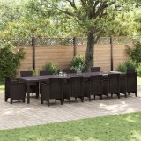Masă de grădină vidaXL Maro 400x100x73 cm Poly Rattan, Masă de grădină vidaXL Maro 250x100x73 cm Poly Rattan, Masă de grădină vidaXL Maro 150x100x73 c