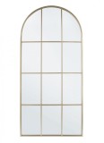 Cumpara ieftin Oglinda perete otel auriu Window 80x2.5x170 cm