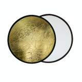 Blenda rotunda 2in1 white-gold 80cm, iShoot