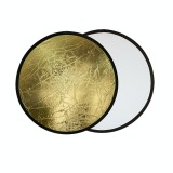 Cumpara ieftin Blenda rotunda 2in1 white-gold 110cm
