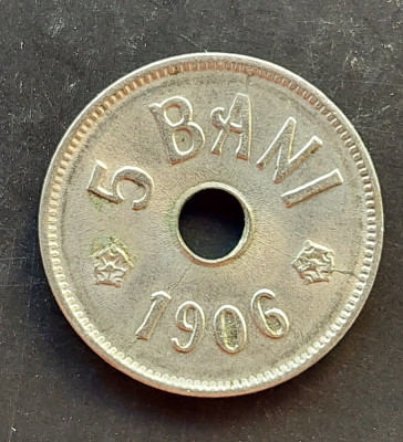 Moneda 5 bani 1906 necuratata foto