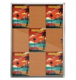 Avizier pluta Premium cu rama aluminiu 9*A4 (9 documente A4), 95x68 cm, Premium (7 ani garantie)