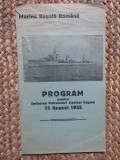 PROGRAM PENTRU SERBAREA PATRONULUI MARINEI REGALE 15 AUGUST 1935