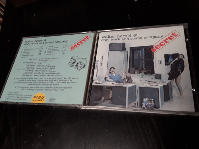 [CDA] Walter Herold &amp; Orgy Work and Sound Company - Secret - cd audio original