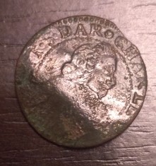 Moneda Principatul Arches-Charleville - Double Tournois 1636? - Charles II Gonzaga