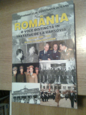 Constantin Olteanu (autograf) - Romania o voce distincta Tratatul de la Varsovia foto