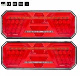 2 x LED 350mm Lumini Lampa Spate Dynamic Intermitente Camion Remorca 12v 24v E9