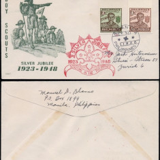 Philippines 1948 Boy scout imperf. FDC DB.109
