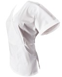 Halat Medical Dama Alb Elastan, Model Marinela, Marimea 4XL, Tercot 165gr, Compozitie 65% Poliester, 32% Bumbac, 3% Elastan