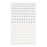 Autocolante Față, Strass Autocolant, Irizat și Perle Albe, Multicolor, 12+ Ani, Oem