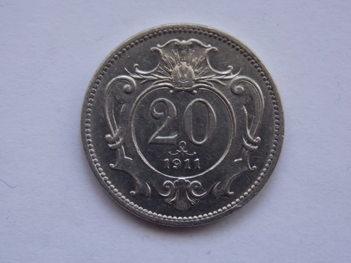 20 HELLER 1911 IMPERIUL AUSTRO-UNGAR
