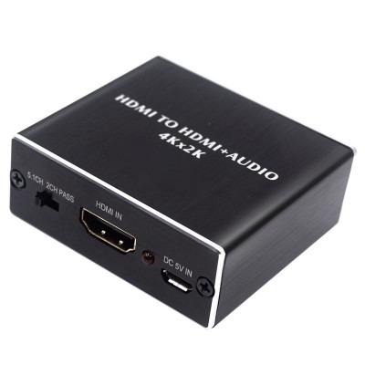Adaptor HDMI audio Extractor, HDMI la HDMI + audio Jack 3.5mm si SPDIF foto