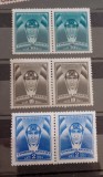 Romania 1932 timbrul aviației pereche pilot, cap de pilot 3v neștampilate